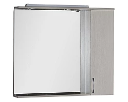 Зеркальный шкаф 100x87 см с подсветкой белый дуб Aquanet Донна 00169184