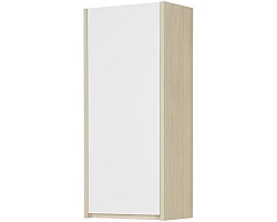 Шкаф одностворчатый подвесной 35x80 см белый глянец\/дуб верона Акватон Сканди 1A255003SDB20