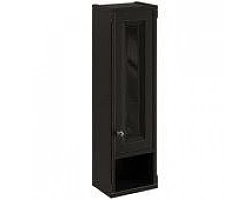 Шкаф одностворчатый черный матовый R Caprigo Jardin 10490R-B032