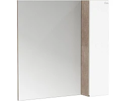 Зеркальный шкаф 80x81,6 см светлый камень\/белый глянец Onika Алеста 208095