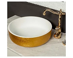 Раковина Boheme Armadi Art NeoArt 40 819-G Золото Белая