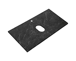 Столешница под раковину Cezares 80 KEP-80-MNO Marmo Nero Opaco