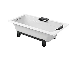 Ванна чугунная Jacob Delafon Archer E6D907-0 170x80 см, отдельностоящая, с отверстиями под ручку, антискользящим покрытием, белый