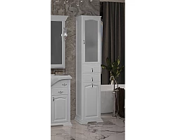 Пенал Opadiris Риспекто 00-00005839 напольный R, с бельевой корзиной, белый матовый