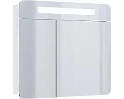 Зеркальный шкаф 80x70,6 см белый глянец Onika Неаполь 208094