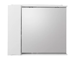 Зеркальный шкаф 80x75 см Bianco Lucido BelBagno Marino MARINO-SPC-800\/750-1A-BL-P-L