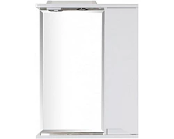 Зеркальный шкаф 60x75 см белый R ASB-Mebel Бари