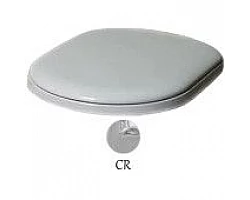 Сиденье для унитаза с микролифтом белый\/хром Azzurra Charme CHA1800\/Fbi\/cr