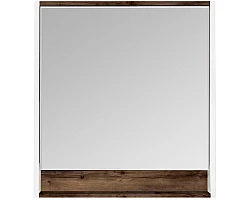 Зеркало белый глянец\/таксония темная 80x85 см Акватон Капри 1A230402KPDB0