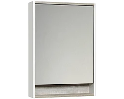 Зеркальный шкаф белый глянец\/бетон пайн 60x85 см Акватон Капри 1A230302KPDA0