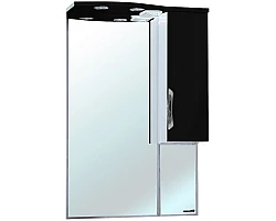 Зеркальный шкаф 65x100 см черный глянец\/белый глянец R Bellezza Лагуна 4612110001042
