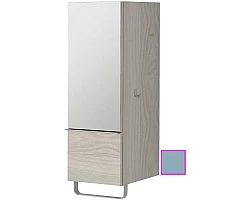 Полуколонна аквамарин матовый с зеркальной дверцей шарниры слева Jacob Delafon Odeon Up EB893G-M43