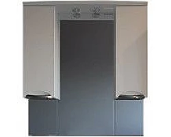 Зеркальный шкаф 94,2x102 см белый ASB-Mebel Мессина