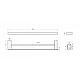 Полотенцедержатель двойной 60 см CEZARES STYLUS-THD-60-BORO