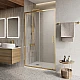Душевая дверь в нишу BelBagno LUCE-BF-1-120-C-ORO
