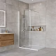 Душевая перегородка BelBagno KRAFT-L-1-80-C-Cr