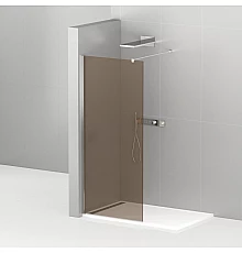 Душевая перегородка CEZARES LIBERTA-L-1-120-120-BR-Cr кронштейн 120см