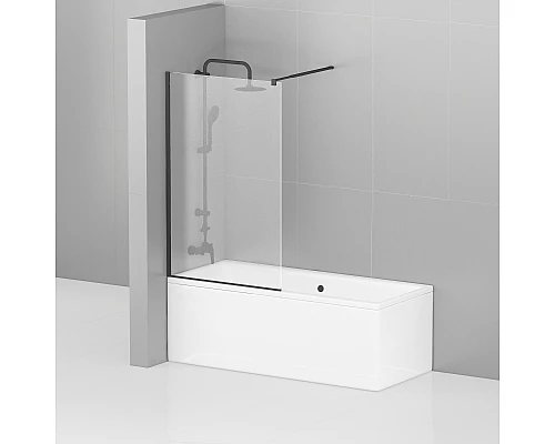 Шторка на ванну CEZARES LIBERTA-V-1-80/155-C-NERO