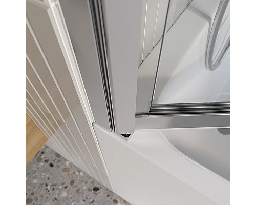 Душевая шторка на ванну BelBagno LUCE-VF-11-90/145-C-Cr