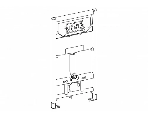 Инсталляция для подвесного унитаза с белой кнопкой BelBagno BB001-120/BB014-SR-BIANCO