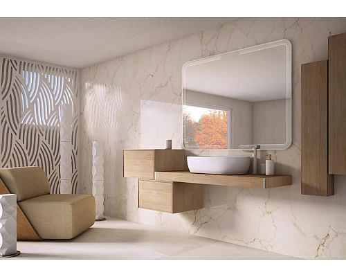 Колонна подвесная с одной распашной дверцей реверсивная 20x14x100 CEZARES 53179 Rovere tabacco