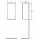 Шкаф подвесной, с одной распашной дверцей BelBagno FLY-MARINO-750-1A-SC-RG-P-L
