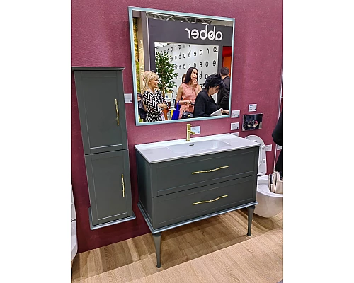 Колонна подвесная с двумя распашными дверцами, реверсивная CEZARES TIFFANY 55335 Verde opaco