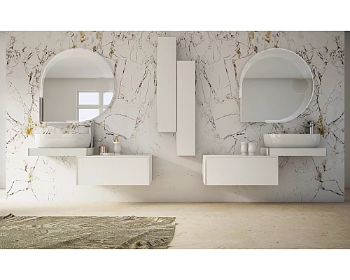 Колонна подвесная с одной распашной дверцей реверсивная 20x14x100 CEZARES 53187 Bianco Opaco