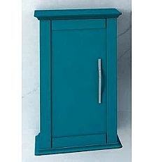Шкафчик подвесной с одной распашной дверцей, реверсивный CEZARES 54962 Blu Petrolio