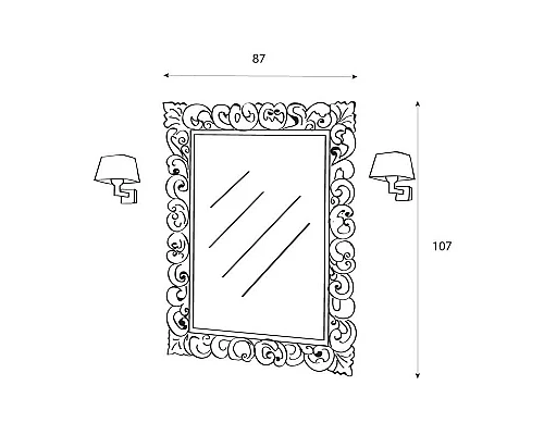 Зеркало CEZARES 670/O