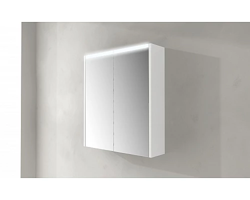 Зеркальный шкаф с двумя распашными дверьми с LED подсветкой дверей CEZARES 84217