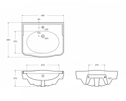 Раковина BelBagno BOHEME