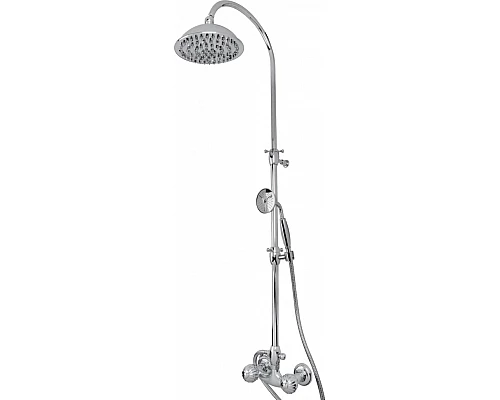 Душевая стойка со смесителем для верхнего и ручного душа CEZARES ROYAL PALACE-CD-01-MS
