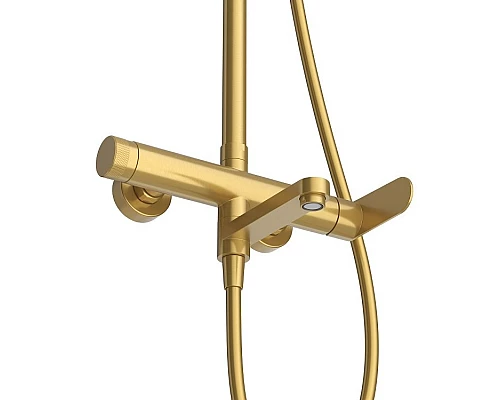 Душевая стойка со смесителем и изливом, душевым шлангом, верхним, ручным душем CEZARES STYLUS-CVD-BORO