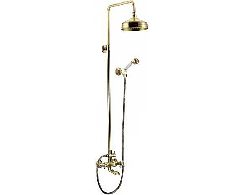 Душевая стойка со смесителем, с изливом, верхним и ручным душем CEZARES RETRO-C-CVD2-02