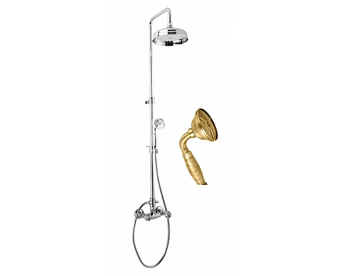 Душевая стойка со смесителем для верхнего и ручного душа CEZARES ATLANTIS-CD-02-Sw/M