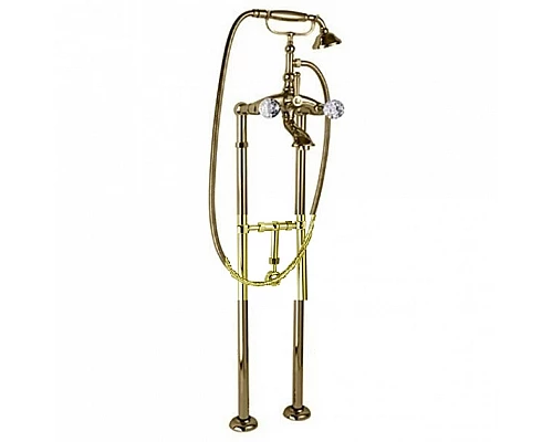 Напольный смеситель для ванны с ручным душем, с кронштейном слива-перелива CEZARES ATLANTIS-VDPS-03/24-Sw/M