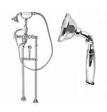 Напольный смеситель для ванны с кронштейном для слива-перелива CEZARES LORD-VDPS-01-M