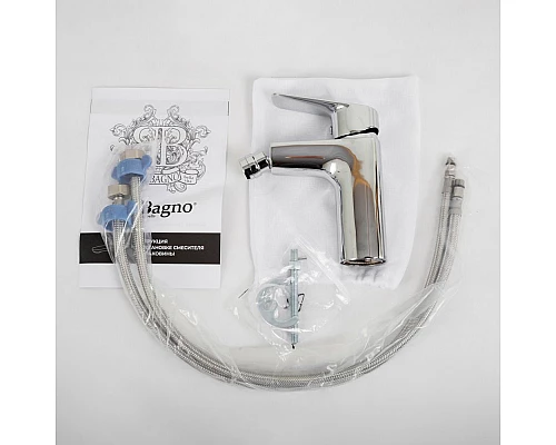 Смеситель для биде без донного клапана BelBagno DUE-BD-CRM-W0