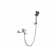 Смеситель для ванны и душа в комплекте с ручным душем, шлангом и держателем BelBagno ANCONA-VAS/DFS-CRM