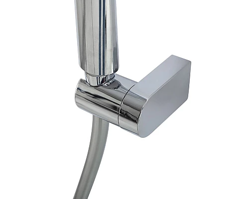 Смеситель для ванны и душа в комплекте с ручным душем, шлангом и держателем BelBagno AURORA-VASM-CRM