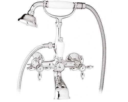 Смеситель для ванны с ручным душем, шлангом 150 см CEZARES NOSTALGIA-VD-01-Bi