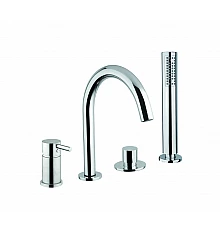 Смеситель на борт ванны на 4 отверстия CEZARES TINK-BVDM4-01