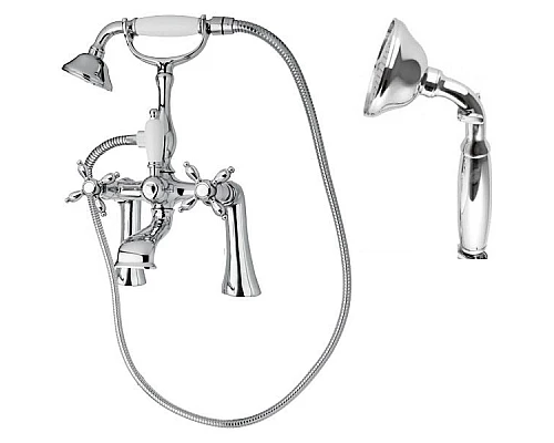 Смеситель на борт ванны с ручным душем, шлангом 150 см CEZARES NOSTALGIA-PBV-01-M