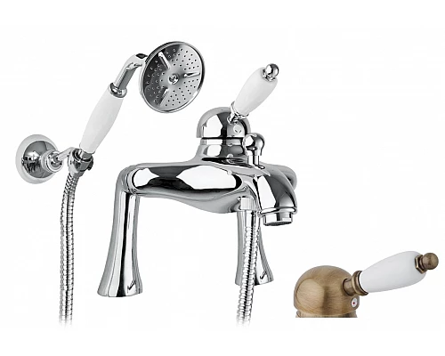 Смеситель на борт ванны с ручным душем CEZARES ELITE-PBVM-02-Bi