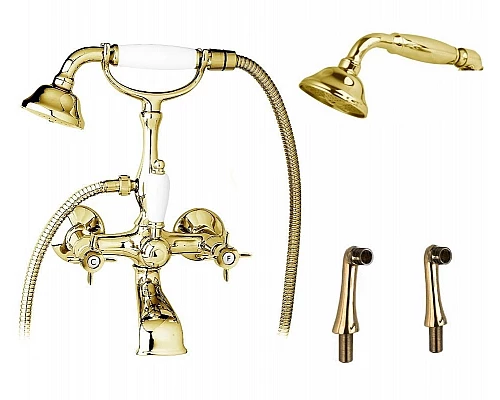 Смеситель на борт ванны с ручным душем, шлангом 150 см CEZARES LORD-PBV-03/24-M