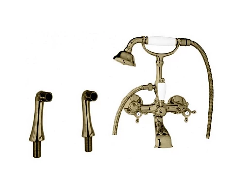 Смеситель на борт ванны с ручным душем, шлангом 150 см CEZARES GOLF-PBV-02-Bi