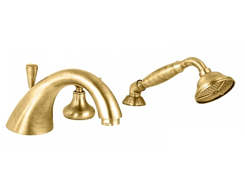 Смеситель на борт ванны с ручным выдвижным душем CEZARES LORD-BVD-02-M