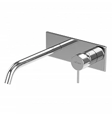 Смеситель для раковины встраиваемый однорычажный, с тонкой ручкой, на единой площадке	 CEZARES LEAF-BLI1-20-L-01-W0