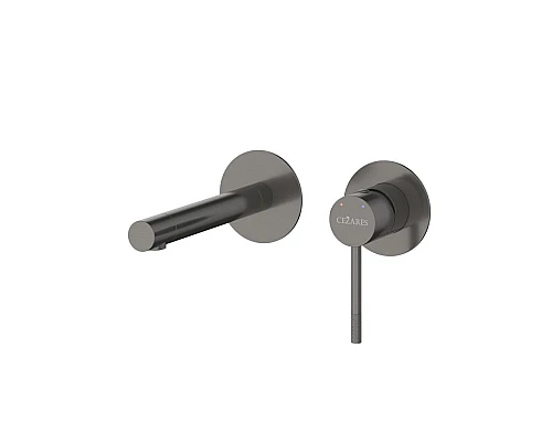 Смеситель для раковины встраиваемый с внутренней частью, без донного клапана CEZARES RELAX-BLI2-2-GM-W0